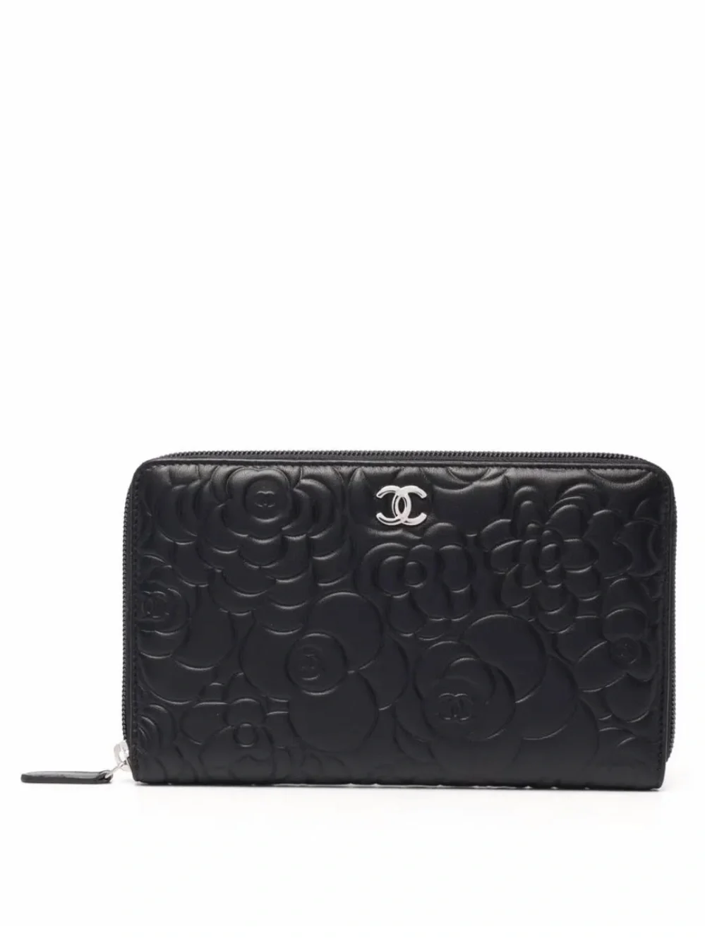 Chanel CC Camélia Floral Zip-Around Wallet